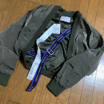 TRANOI 트라노이 숏 기장 MA-1 백팩 볼레로 블루종 밀리터리 카키