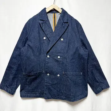 사이즈 3! orslow 데님 더블 블레이저 자켓