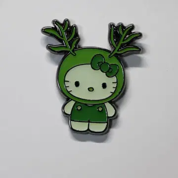 오사카 만박 일본관 한정판 모 키티 핀 배지 산리오 미사용