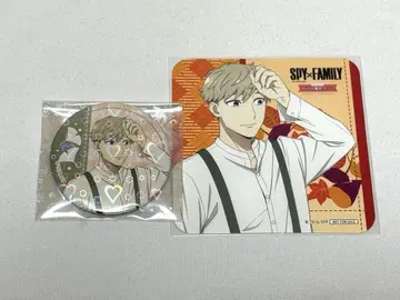 SPY x FAMILY 로이드 스이파라 콜라보 캔뱃지 코스터 세트