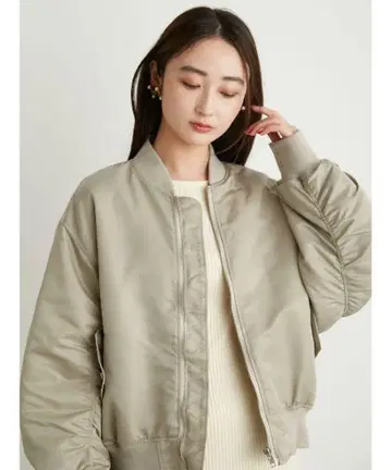 빈티지풍 MA-1 블루종 LilyBrown
