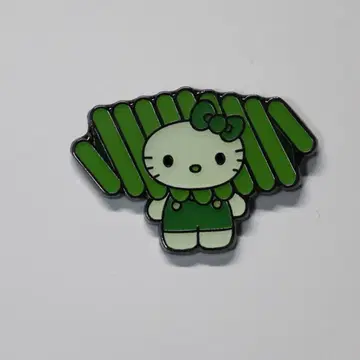 오사카 만박 일본관 한정판 모 키티 핀 배지 산리오 미사용 9