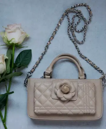 riu 로즈폰 백 베이지 rose phone bag beige