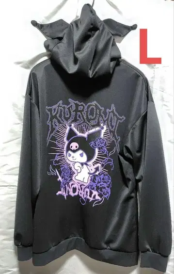 [ 최종 가격 인하 ] 아베일 쿠로미 빅 후드티 블랙 L