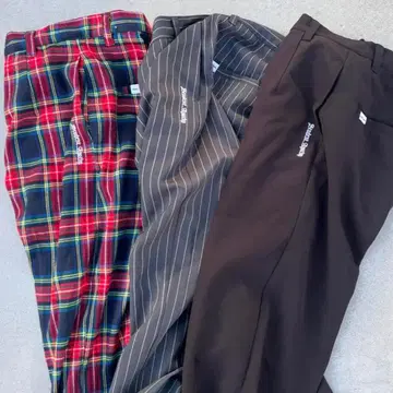 Student Apathy 스트라이프 슬랙스 그레이