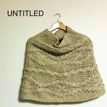 UNTITLED 니트 케이프 판초