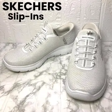 SKECHERS 스케쳐스 슬립인즈 화이트 메쉬 25.5