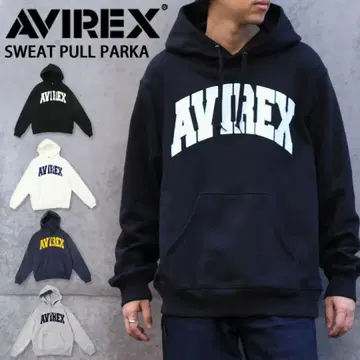 AVIREX 맨투맨 후드티 네이비 M