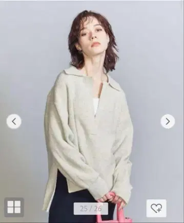 유나이티드 애로우즈 스키퍼 니트 롱 슬리브 풀오버