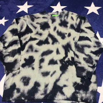 HUF BAR LOGO TIE DYE CREW SWEATER M