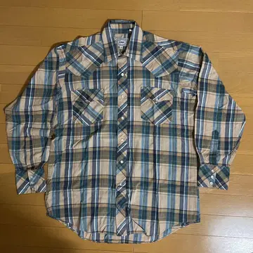 구제 의류 AUTHENTIC WESTERN WEAR 체크 셔츠