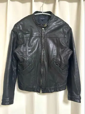 MACPHEE 맥피 38 블랙 가죽 자켓 M