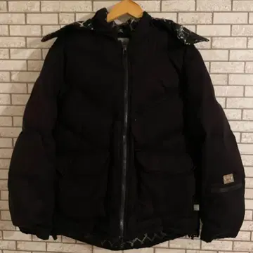50 DUPPIES 다운 자켓 L 블랙 안쪽 올 패턴 FIVE-O