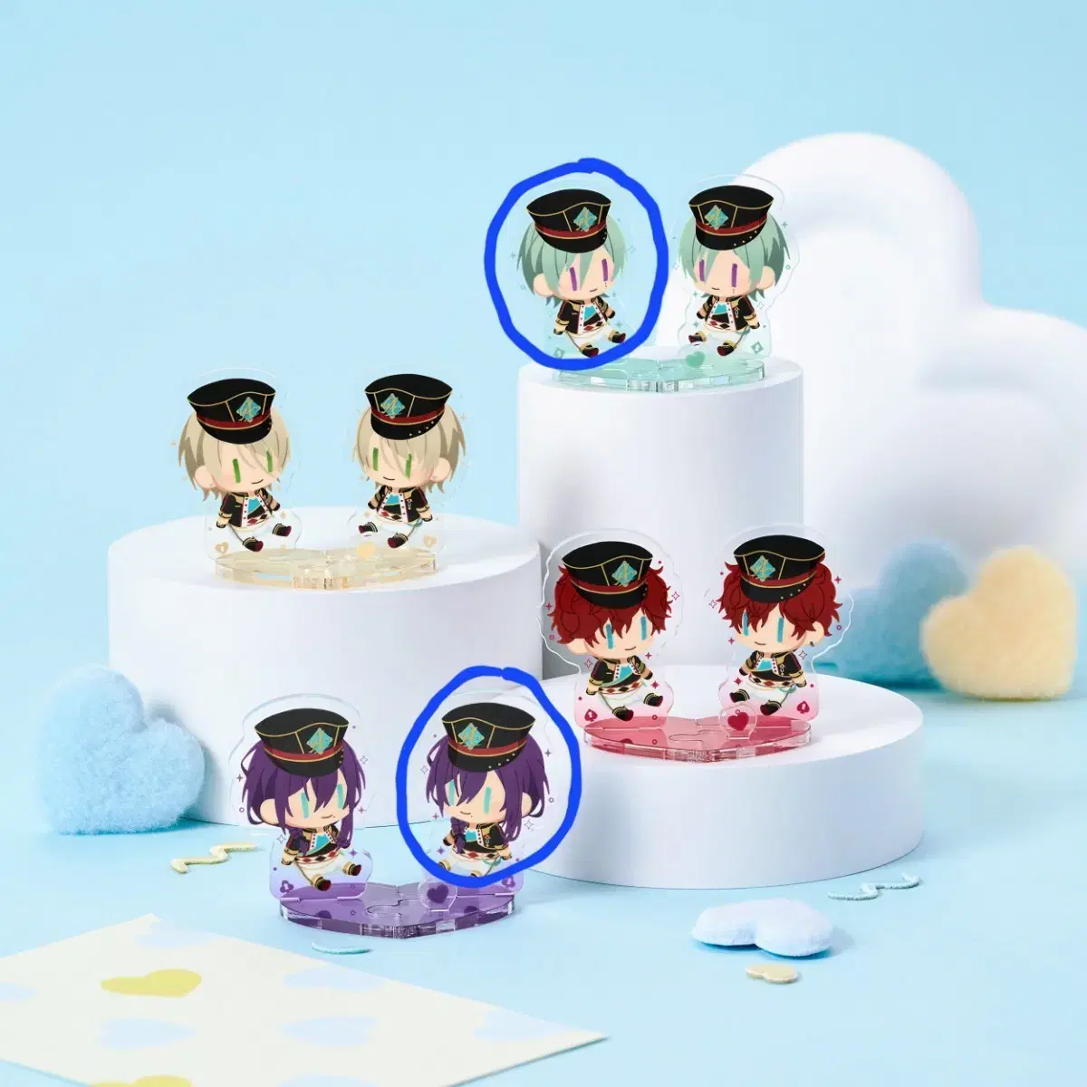 Ensemble Stars Heart Plush Acrylic WTS Tatsumi Mayoi