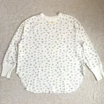 BEAMS BOY 꽃무늬 긴팔 T셔츠 민트 그린