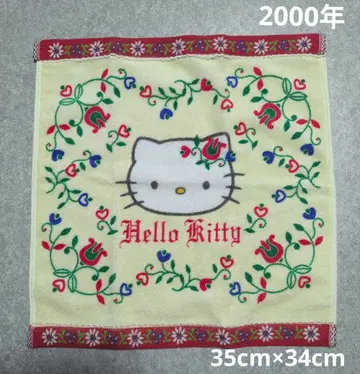 헤이세이 레트로! 헬로키티 치로리안 핸드 타월 산리오 미사용 레어