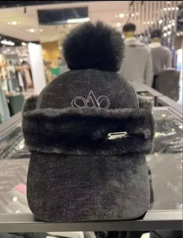 St ANDREWS 방한 귀마개 모자 블랙 라스트 3