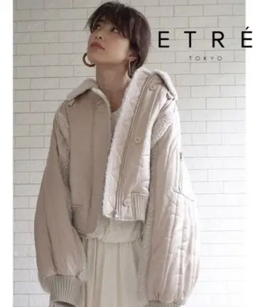 ETRE TOKYO 퀼팅 보아 숏 MA-1 10