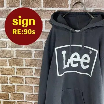 Lee 리 프린트 로고 맨투맨 후드티