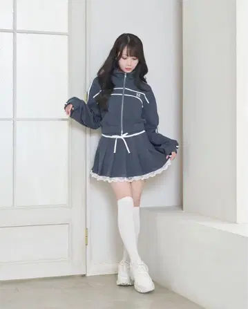 로제 뮤즈 라인 저지 셋업 네이비