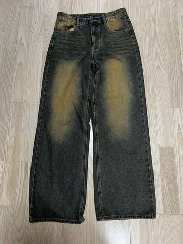 지저인 와이드 레그 데님