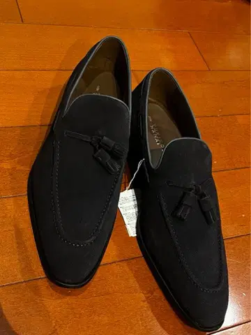 YUKIKOHANA 블랙 스웨이드 로퍼