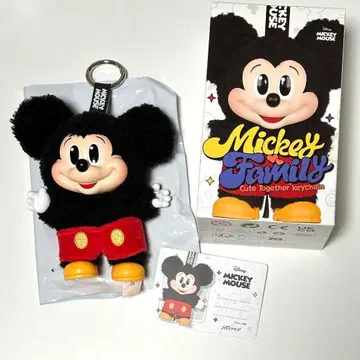 새상품급 POPMART 미키 패밀리 봉제 인형 키링 미키