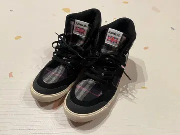 Admiral 체크 무늬 하이컷 스니커즈 26cm 새상품급 핑크