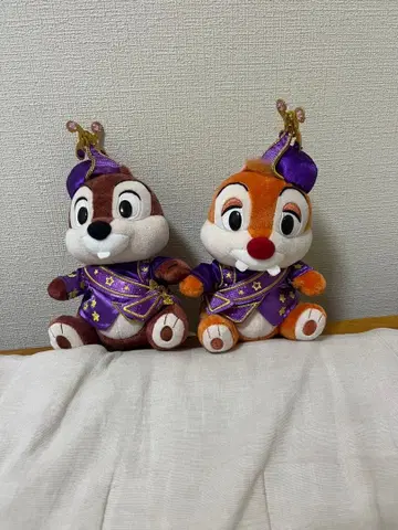디즈니랜드 40주년 칩과 데일 봉제 인형