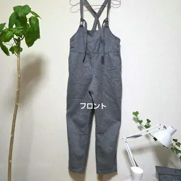 그레이 크로스 스트랩 오버롤