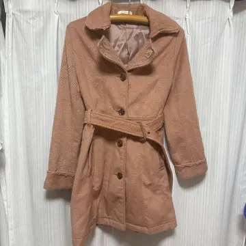 axes femme 코트 핑크 장미