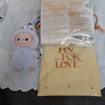 봉제 인형 캐릭터 연보라 약 10cm