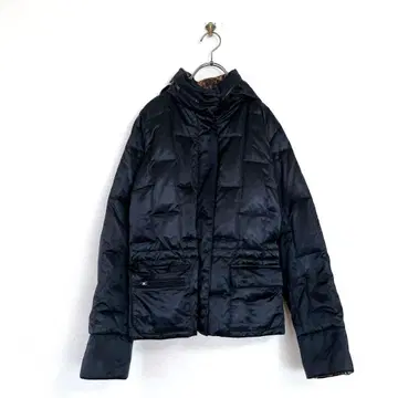 [ KRIZIA ] 크리치아(40) 다운 자켓 표범 무늬 리버서블 후드