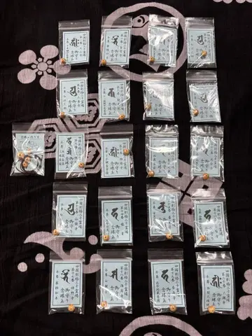 시코쿠 별격 이십영장 팔찌 염주 (회양목 구슬)