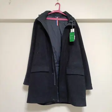 SERGE BLANCO 후드 부착 네이비 다운 자켓