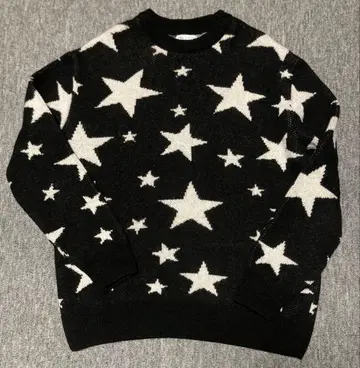ZARA 자라 별 패턴 스타 니트 스웨터