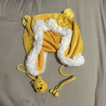 디즈니랜드 시 팬캡 푸우 모자 후드 머리띠