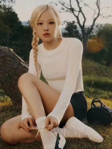 PUMA x ROSE 슬림 긴팔 T셔츠