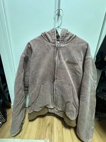 cm 후드 부착 자켓 L 브라운