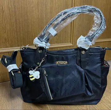 renoma 블랙 숄더백 모노그램 패턴