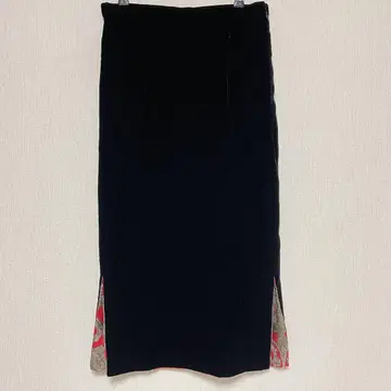 이타리야 이탈리아 사이드 슬릿 벨로아 타이트 스커트 벨벳 9호 M