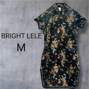 [ 새상품 ] BRIGHT LELE 차이나 드레스 블랙 드래곤  M