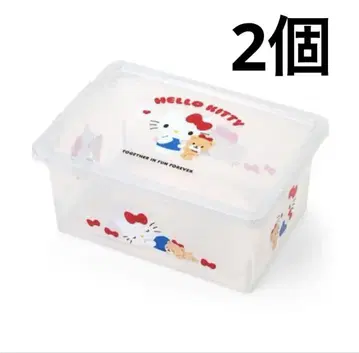 헬로키티 보관 케이스 S 라메 2개 세트