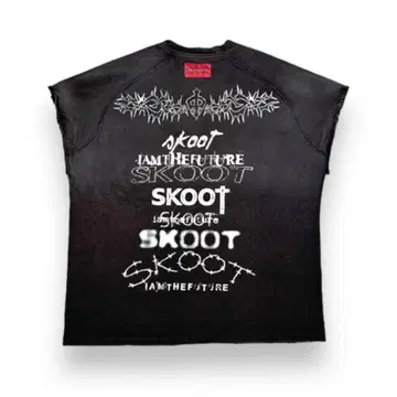 SKOOT 블랙 오버 사이즈 탱크탑