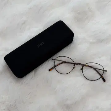 JINS 브라운 라운드 안경