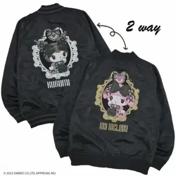 산리오 마이멜로디 쿠로미 자수 스카잔