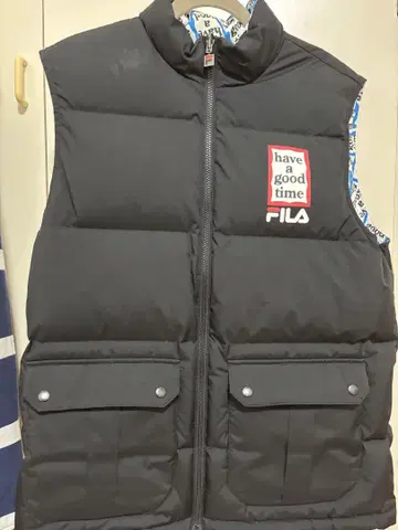 have a good time FILA 콜라보 다운 베스트 XL 사이즈