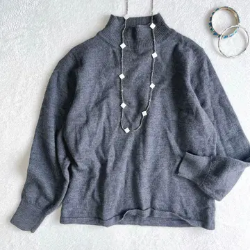 퍼스트 스테이지 울 니트 하이넥 스웨터 니트 오피스 캐주얼