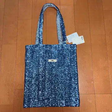 uhr 스팽글 토트백 Mat Blue 매트 블루