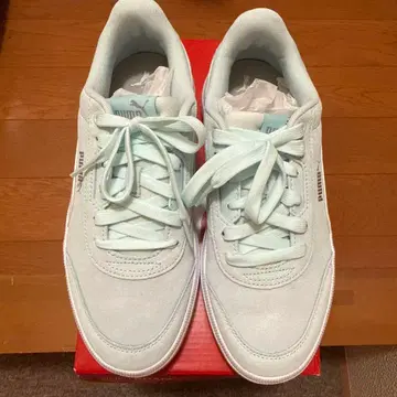 PUMA 스웨이드 스니커즈 색스 블루 24.5cm